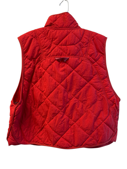 FP Movement Size M Red Polyamide Blend Snap Buttons Sleeveless Vest Red / M