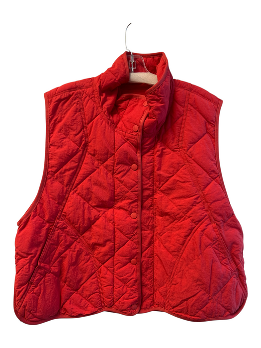 FP Movement Size M Red Polyamide Blend Snap Buttons Sleeveless Vest Red / M