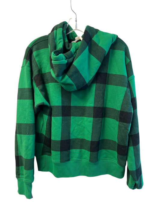 Polo Ralph Lauren Size Est XS Green Cotton Blend Plaid Polo Bear Ski Hoodie Green / Est XS