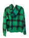 Polo Ralph Lauren Size Est XS Green Cotton Blend Plaid Polo Bear Ski Hoodie Green / Est XS