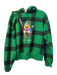 Polo Ralph Lauren Size Est XS Green Cotton Blend Plaid Polo Bear Ski Hoodie Green / Est XS