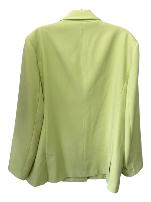 BCBG Maxazria Size L Green Polyester Double Breast Blazer Long Sleeve Jacket Green / L