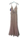 Xscape Size 10 Pink & Gold Polyester Blend All Over Sequins Tulle Overlay Gown Pink & Gold / 10