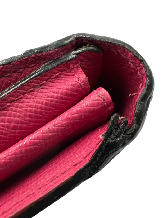 Louis Vuitton Black & Multi Coated Canvas Monogram GHW Wallets Black & Multi
