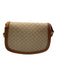 Celine Beige & Tan Coated Canvas Monogram Leather Crossbody Vintage Bag Beige & Tan / XS
