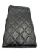 Chanel Black & Hot Pink Leather Patent Leather Logo Continental Vintage Wallets Black & Hot Pink