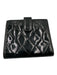 Chanel Black Patent Leather Silver Hardware Snap Bifold Card Holder Wallets Black