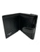 Chanel Black Patent Leather Silver Hardware Snap Bifold Card Holder Wallets Black