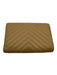 Chanel Beige Leather Chevron Logo Wallets Beige