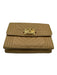 Chanel Beige Leather Chevron Logo Wallets Beige