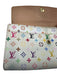 Louis Vuitton White & Multi Coated Canvas Monogram GHW Wallets White & Multi