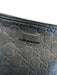 Gucci AS IS - General Wear Black Leather Embossed Monogram Messenger Bag Black