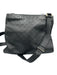 Gucci AS IS - General Wear Black Leather Embossed Monogram Messenger Bag Black