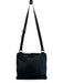 Gucci AS IS - General Wear Black Leather Embossed Monogram Messenger Bag Black