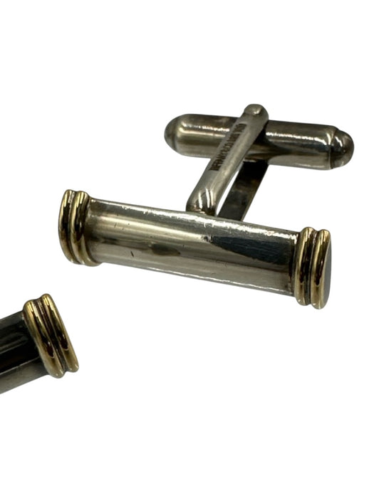 Tiffany & Co. Silver Sterling Silver Gold Accents 750 925 Cuff links / Tie Bars Silver