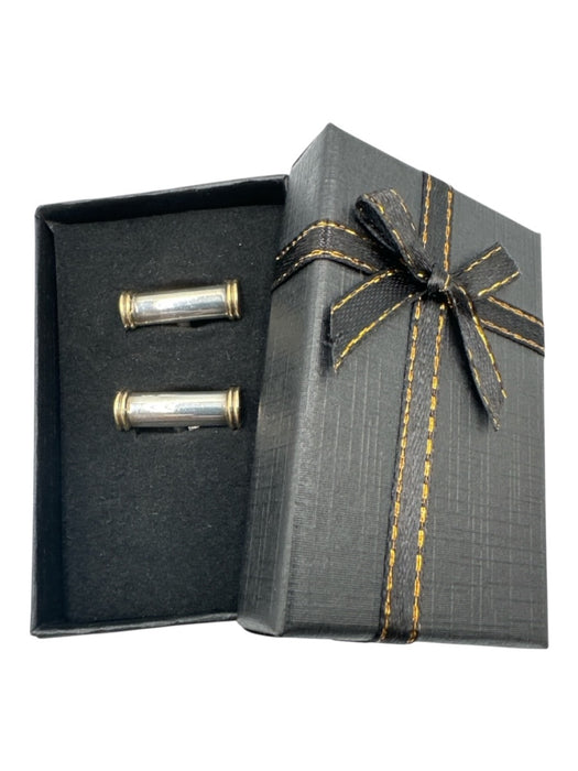 Tiffany & Co. Silver Sterling Silver Gold Accents 750 925 Cuff links / Tie Bars Silver