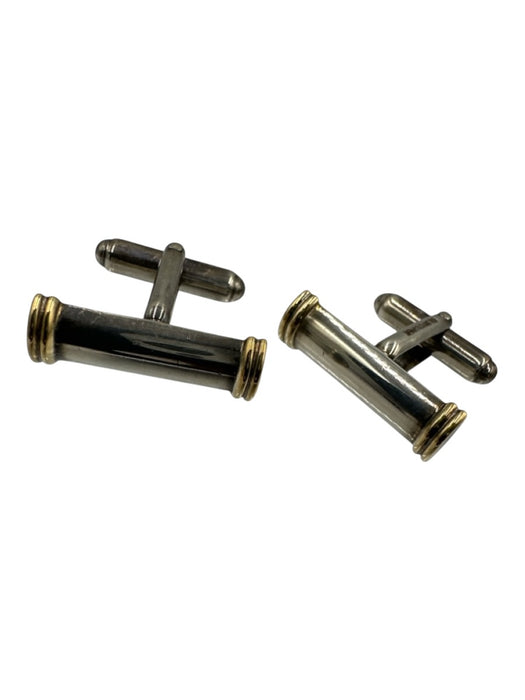 Tiffany & Co. Silver Sterling Silver Gold Accents 750 925 Cuff links / Tie Bars Silver