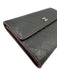 Chanel Black Leather Quilted Snap Continental Vintage Wallets Black