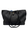 Fendi Black & Blue Leather Pebbled Reversible Tote Bag Black & Blue / Medium