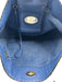 Fendi Black & Blue Leather Pebbled Reversible Tote Bag Black & Blue / Medium