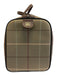 Burberrys Olive Green, Brown, Burgundy Canvas & Leather Plaid Leather Trim Bag Olive Green, Brown, Burgundy / M