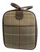 Burberrys Olive Green, Brown, Burgundy Canvas & Leather Plaid Leather Trim Bag Olive Green, Brown, Burgundy / M