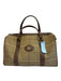 Burberrys Olive Green, Brown, Burgundy Canvas & Leather Plaid Leather Trim Bag Olive Green, Brown, Burgundy / M