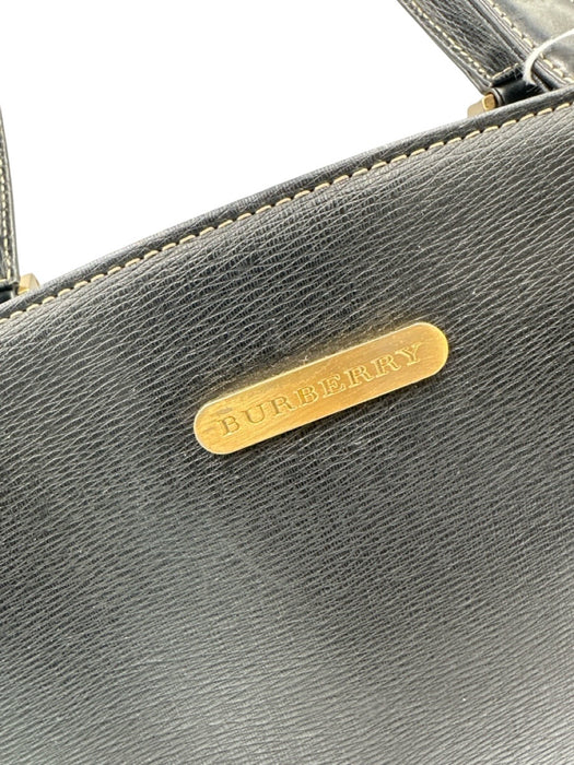 Burberry Black Leather Novacheck Interior Shoulder Bag Bag Black / S