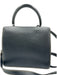 Loewe Black Leather Stitching Top Handle Crossbody Strap Bag Black