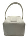 Givenchy White Leather GHW Turn Lock Top Handle Square Bag White / S