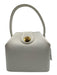 Givenchy White Leather GHW Turn Lock Top Handle Square Bag White / S