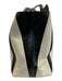 Chloe Gray & Black Leather Color Block Zip Top Tote Bag Gray & Black / L