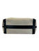 Chloe Gray & Black Leather Color Block Zip Top Tote Bag Gray & Black / L