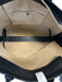 Chloe Gray & Black Leather Color Block Zip Top Tote Bag Gray & Black / L