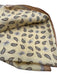 Celine Brown & Beige Silk Paisley Chain Print Men's Scarf Brown & Beige