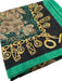 Celine Green, Gold, & Black Silk Chain Print Men's Scarf Green, Gold, & Black