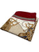 Celine Red, Gold & White Silk All Over Print Men's Scarf Red, Gold & White