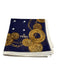 Fendi Blue, Gold & White Silk Chain Print Men's Scarf Blue, Gold & White
