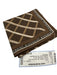 Givenchy Brown & White Silk All Over Print Vintage Men's Scarf Brown & White