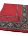 Yves Saint Laurent Red & Multi Silk All Over Print Vintage Men's Scarf Red & Multi