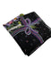 Christian Dior Black & Multi Silk All Over Print Vintage Men's Scarf Black & Multi