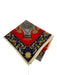 Celine Red & Multi Silk All Over Print Men's Scarf Red & Multi