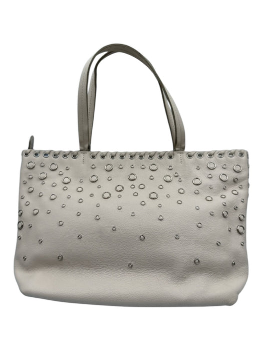 Ferragamo Ballet Pink Leather Silver Hardware Grommets Shoulder Bag Vintage Bag Ballet Pink / Small