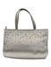 Ferragamo Ballet Pink Leather Silver Hardware Grommets Shoulder Bag Vintage Bag Ballet Pink / Small