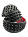 Christian Louboutin Black & Red Leather Spikes Men's Belt Black & Red