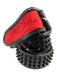 Christian Louboutin Black & Red Leather Spikes Men's Belt Black & Red