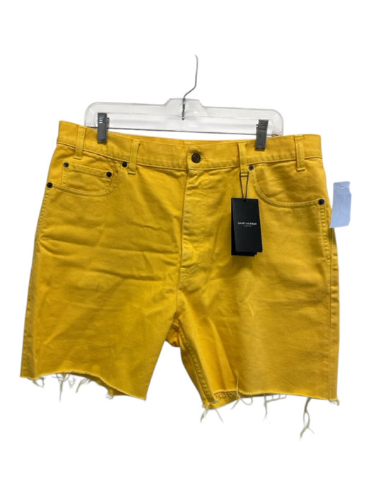 Saint Laurent NWT Size 32 Yellow Cotton Soda Men's Shorts Yellow / 32