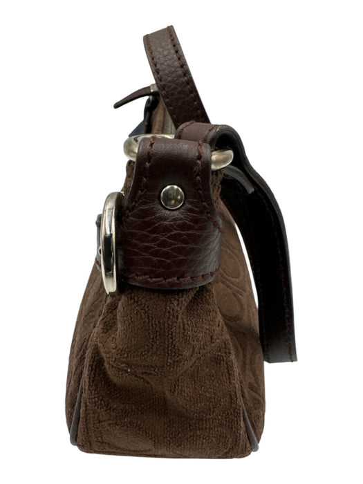 Ferragamo Brown Fabric Monogram Shoulder Bag Vintage Bag Brown / XS