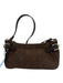 Ferragamo Brown Fabric Monogram Shoulder Bag Vintage Bag Brown / XS