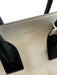 Saint Laurent White & Black Leather Top Handle Color Block Crossbody Strap Bag White & Black / S/M